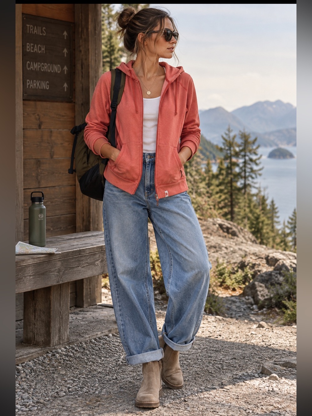 Fjallraven High Coast Lite Hoodie Coral Pink Swedish Outdoor Jacket S